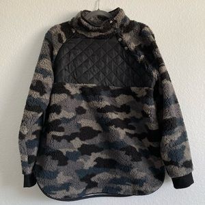Natural Reflections Sherpa Snapneck Pullover